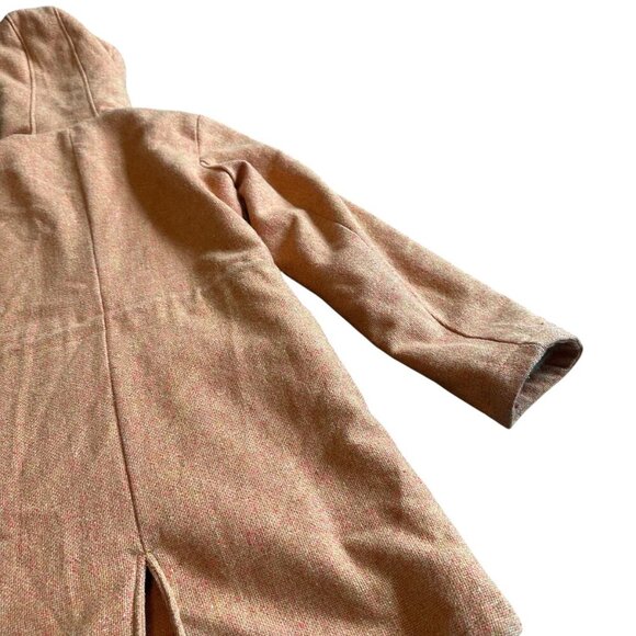 Tasi Malibu Urban Outfitters Orange Embroidered Coat Jacket Sherpa Size Small - Picture 10 of 13